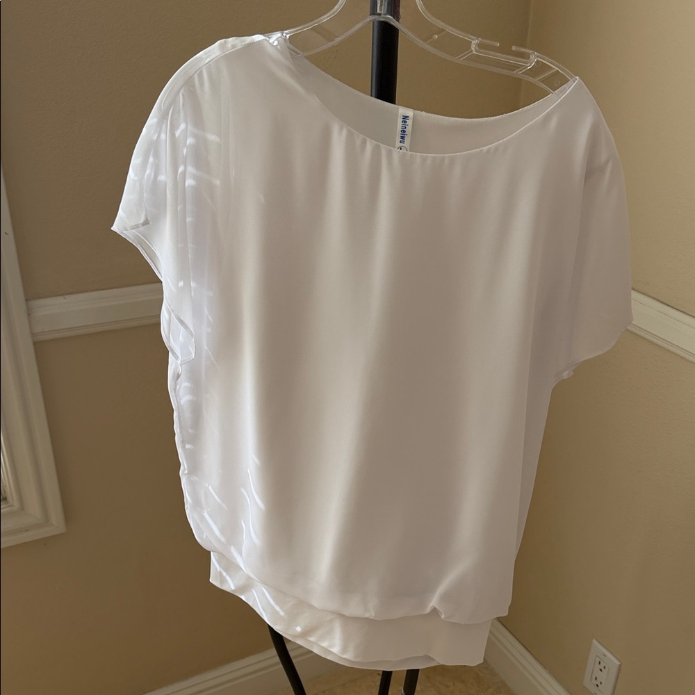 Elegant White Women's Top
